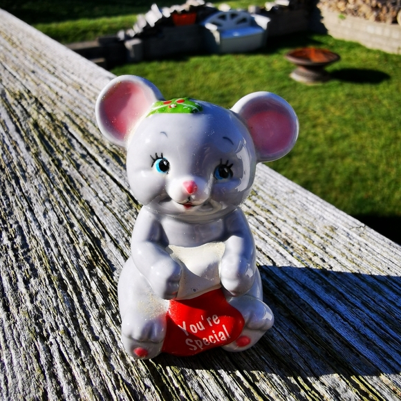 Vintage Russ Berrie Christmas Mouse ~ You're Special - Picture 7 of 8
